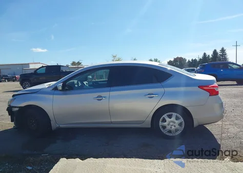 2016 Nissan Sentra S из США, поврежденный, VIN 3N1AB7AP8GY273189